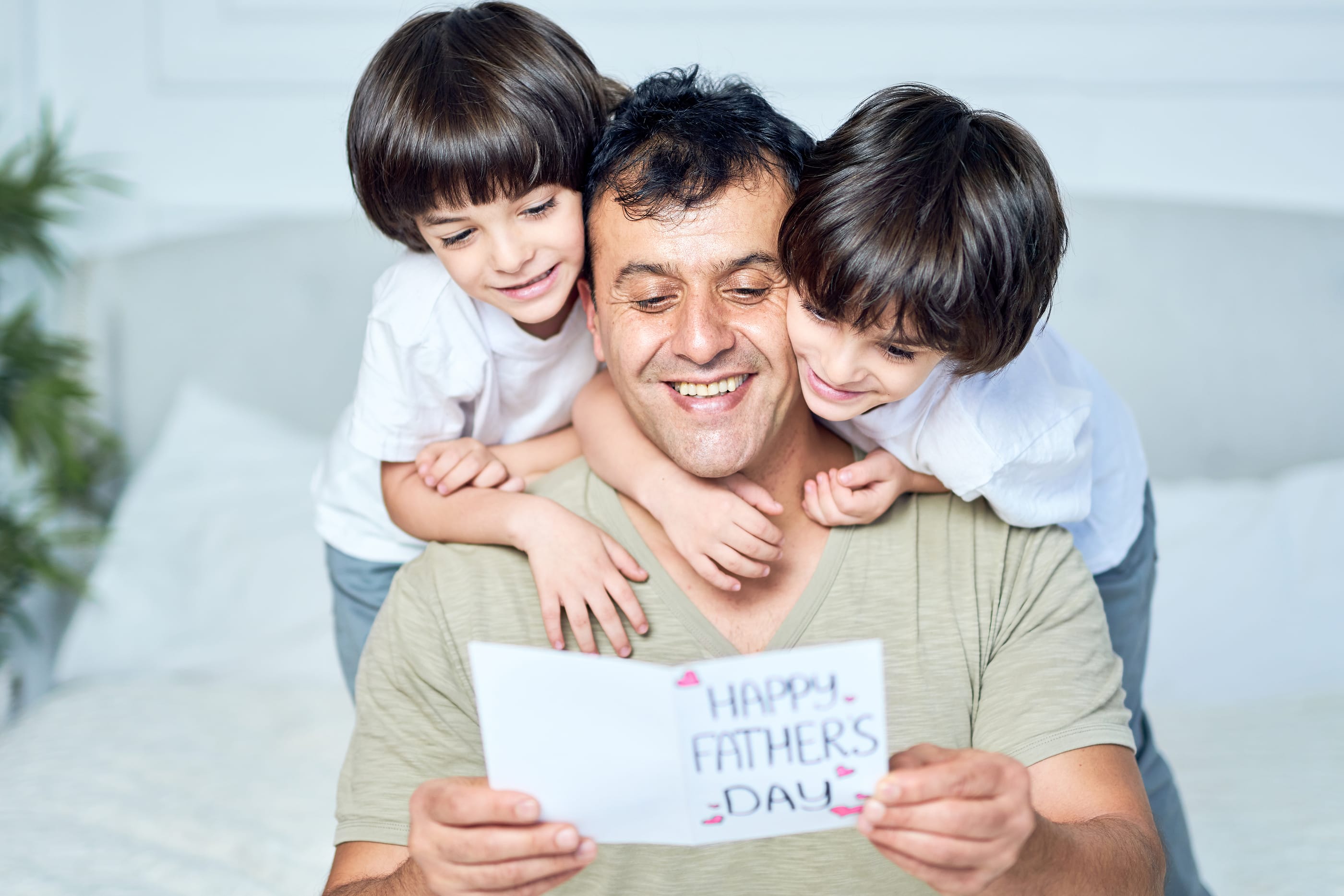 Father and children