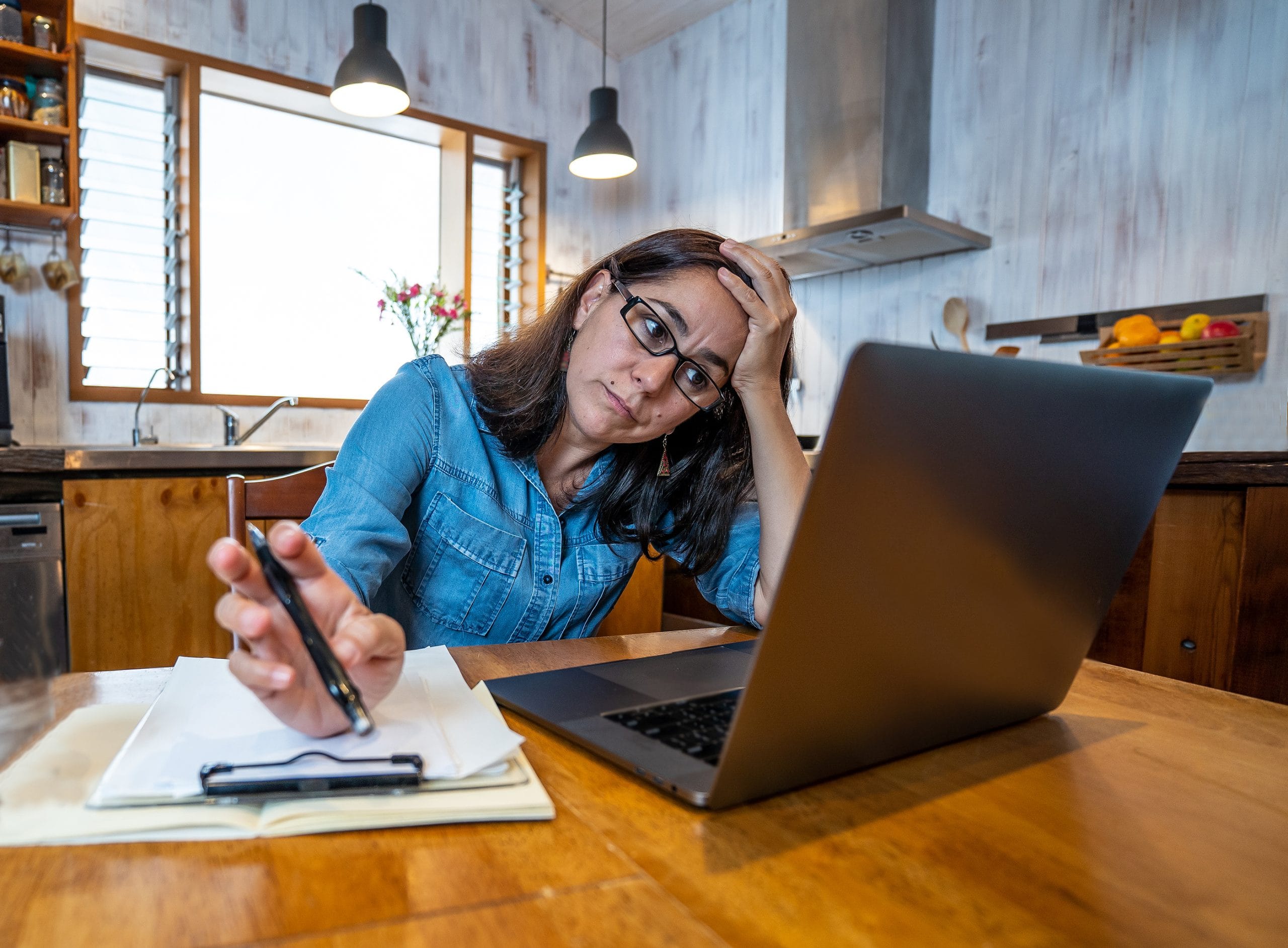 Mental Stressed Business Woman