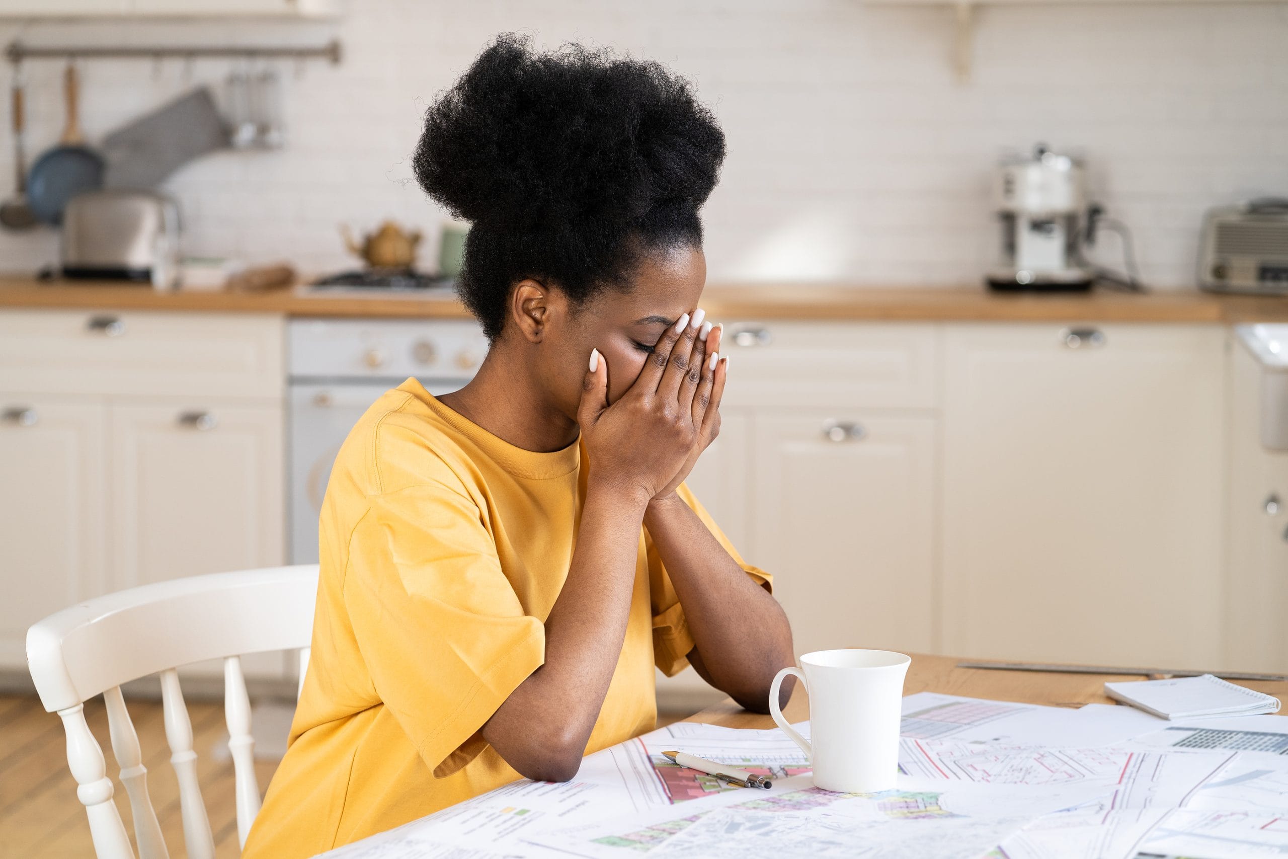 woman financial trauma mental health