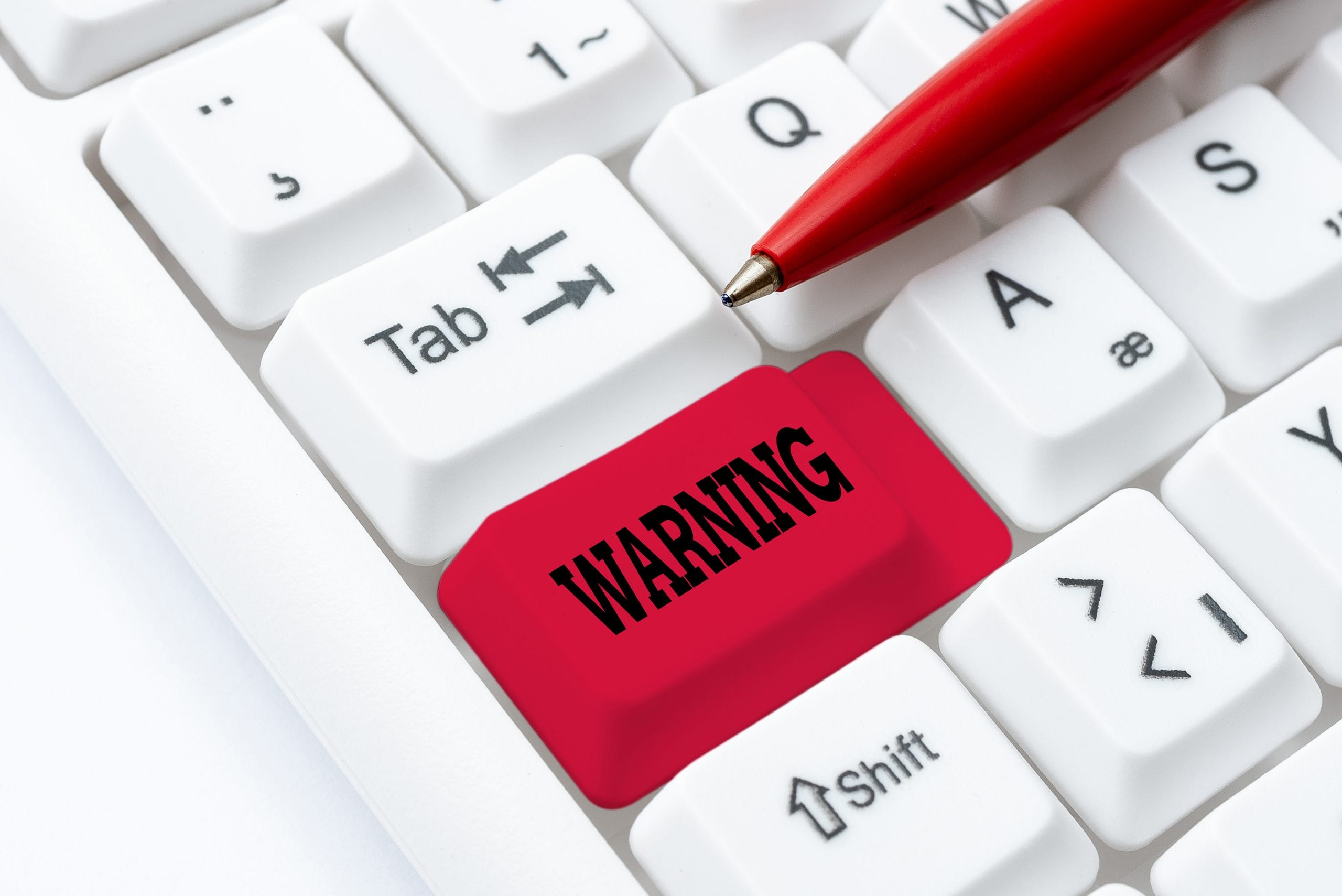 content trigger warning button